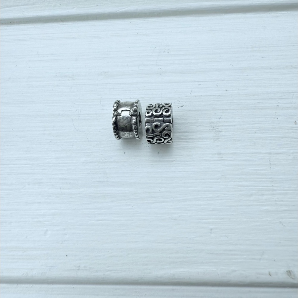 Spacer Beads Pandora Sterling Silver For Bracelets and Necklaces